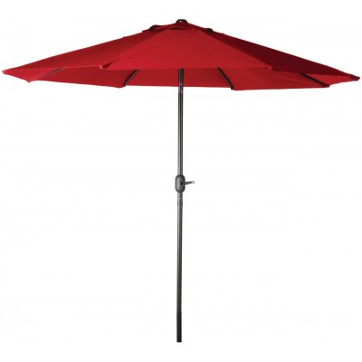 SEASONAL TRENDS 60034 Market Crank Umbrella, 55.1 in L x 5-1/21 in W x 5-1/21 in H, Red   